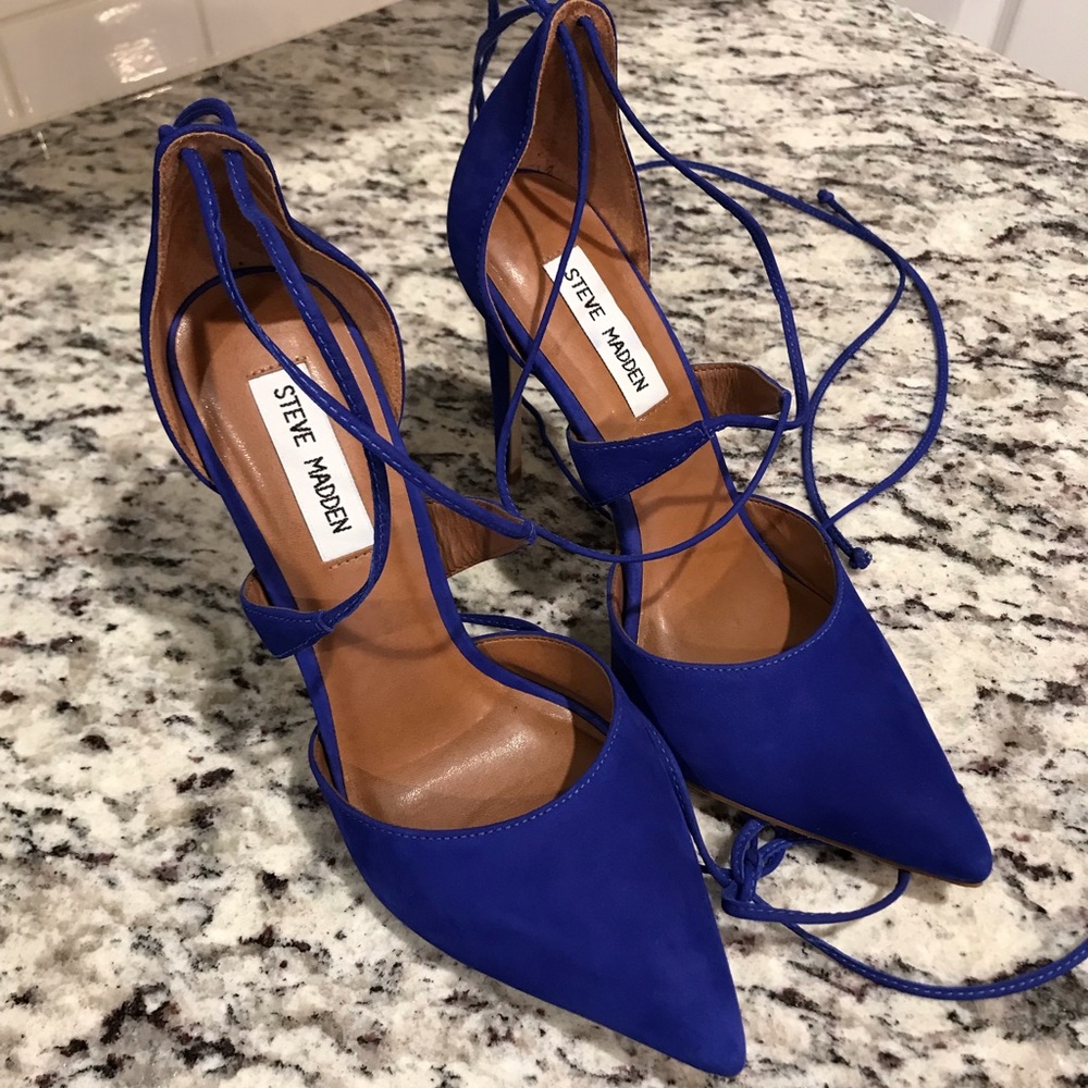 Steve Madden Raela heels in royal blue